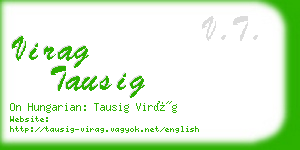 virag tausig business card